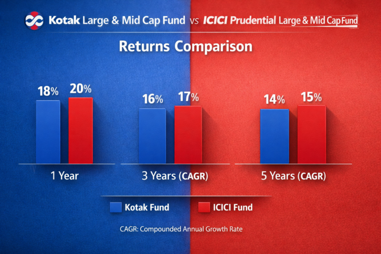 Kotak Large & Mid Cap vs ICICI Prudential Large & Mid Cap Fund: Which is Better?